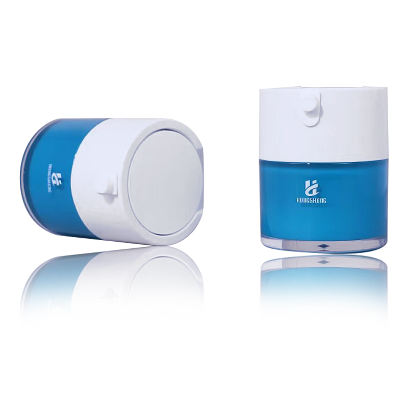 HS-036 آبی 30G 1 اونس پلاستیکی اکریلیک لوازم آرایشی ظروف کرم ظروف سرم پلاستیکی برای لوازم آرایشی و مراقبت از پوست